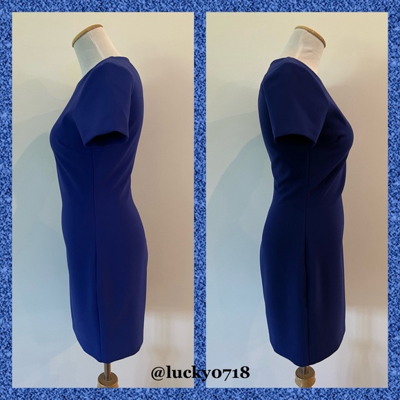 Likely Manhattan Blue Dress in Ultramarine EUC Sz 4 - Picture 4 of 7